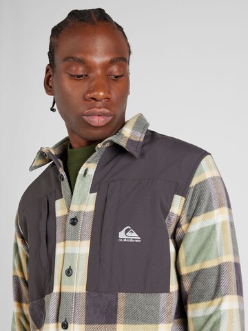 QUIKSILVER Regular fit Athletic button up shirt 'SUMMIT RUN' in Green