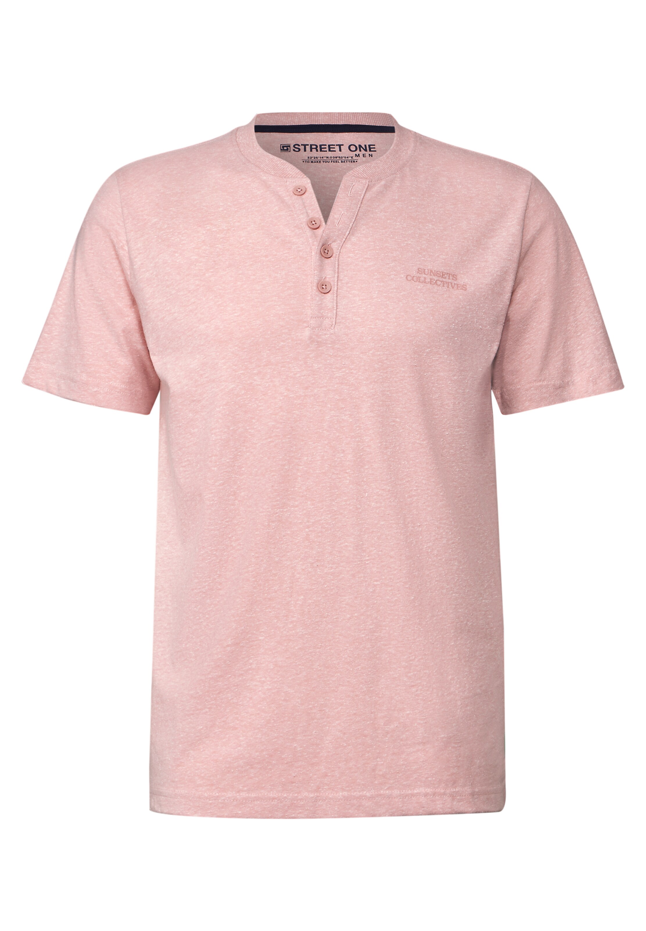 Street One MEN T-Shirt in Pink: Vorderseite