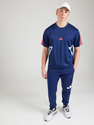 ADIDAS SPORTSWEAR Λειτουργικό μπλουζάκι 'Tiro' σε μπλε