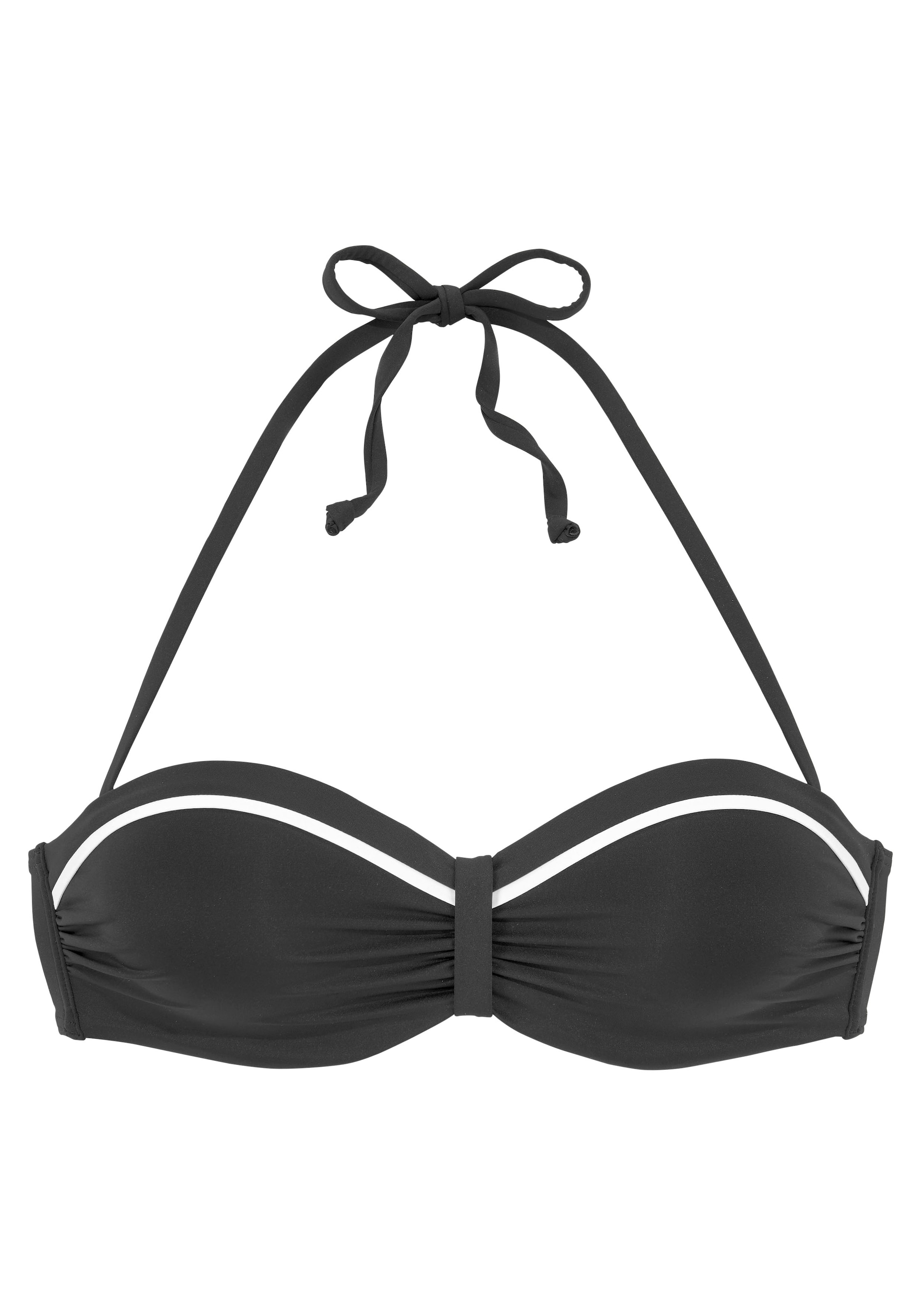 VIVANCE Balconette Bikinitop in Schwarz: Vorderseite