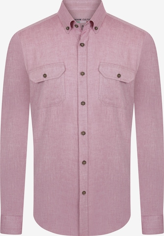 DENIM CULTURE Regular fit Overhemd 'Darell' in Roze: voorkant