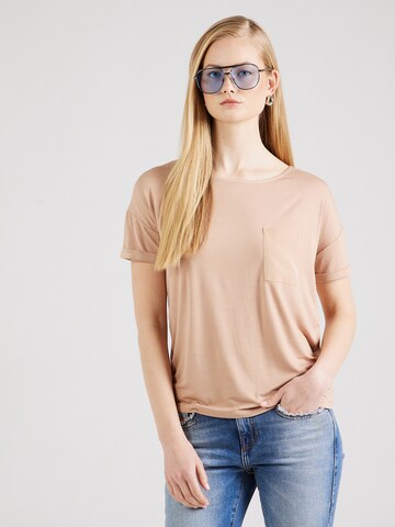 T-shirt COMMA en marron : devant