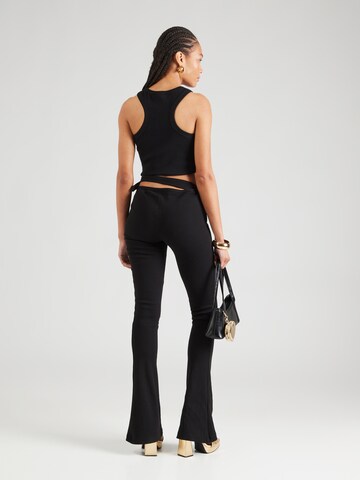 évasé Pantalon Versace Jeans Couture en noir