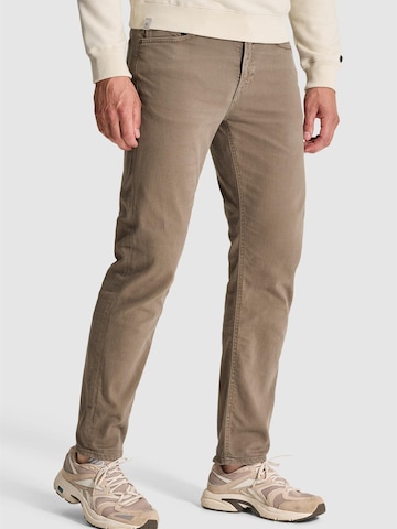 CAST IRON Normalny krój Spodnie 'Valver regular fit pants' w kolorze brązowy