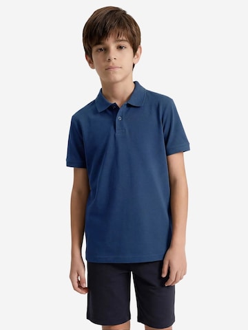 Tommy Life Shirt 'TOMMY T-Shirt Aus Baumwollmix'‌‌ in Blau: Vorderseite