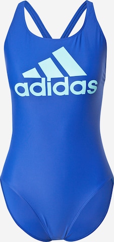 Maillot de bain sport ADIDAS PERFORMANCE en bleu : devant