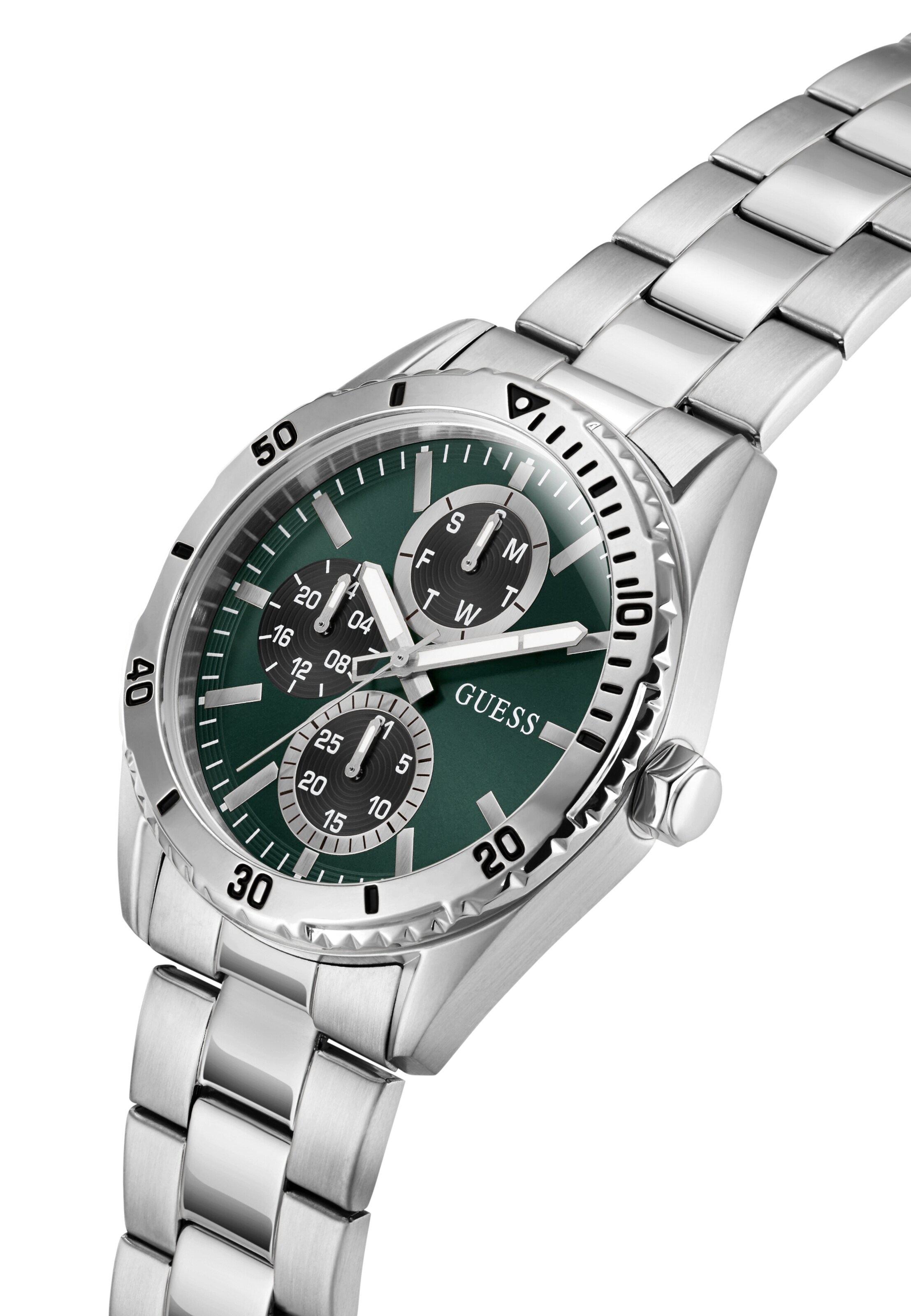 Orologio analogico 'VELOCITY' di GUESS in argento