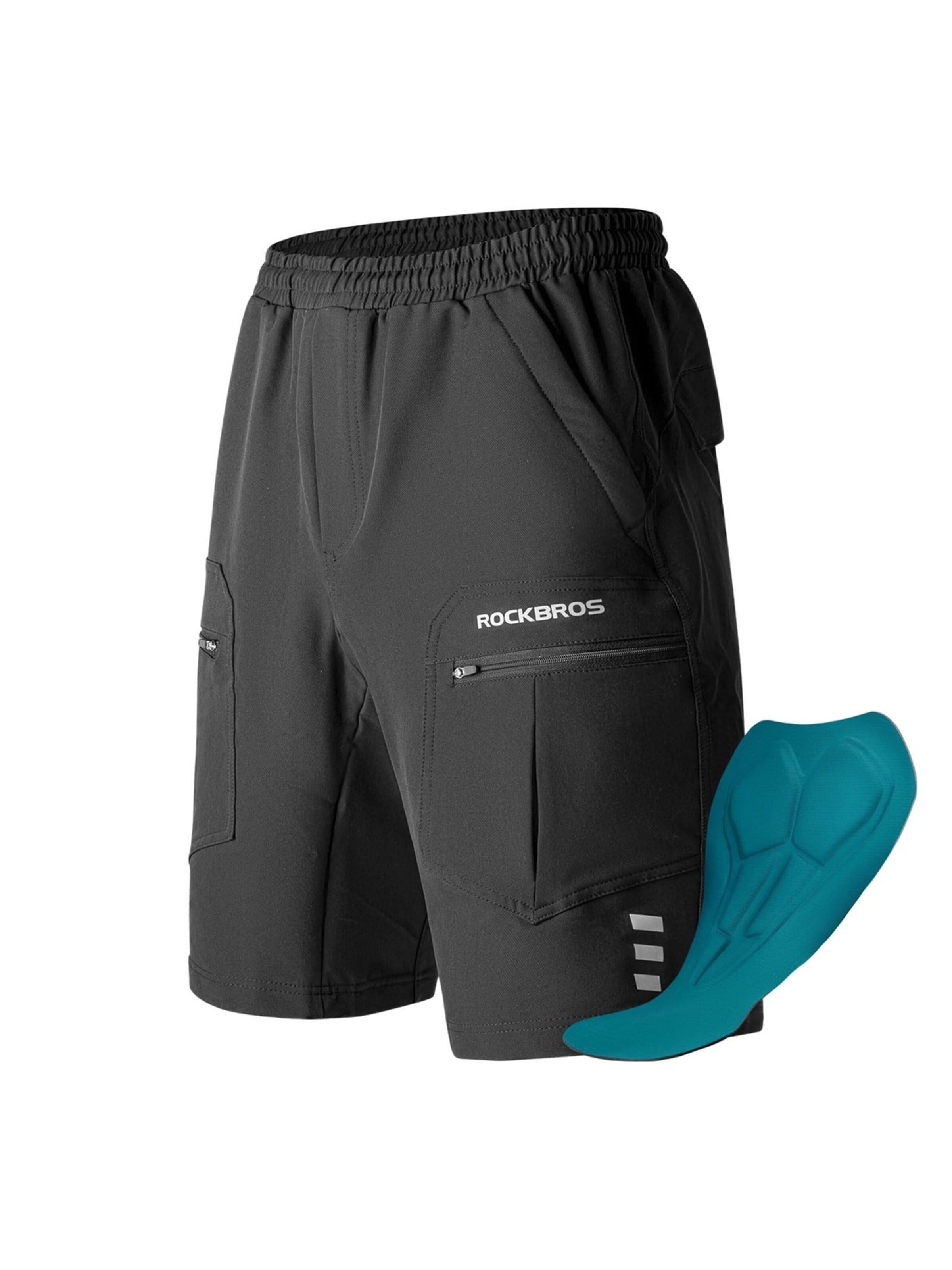 ROCKBROS Regular Outdoor Pants in Black: front