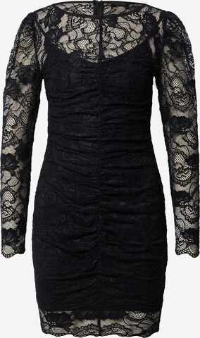 GUESS Koktejlové šaty 'Jade' – černá: přední strana