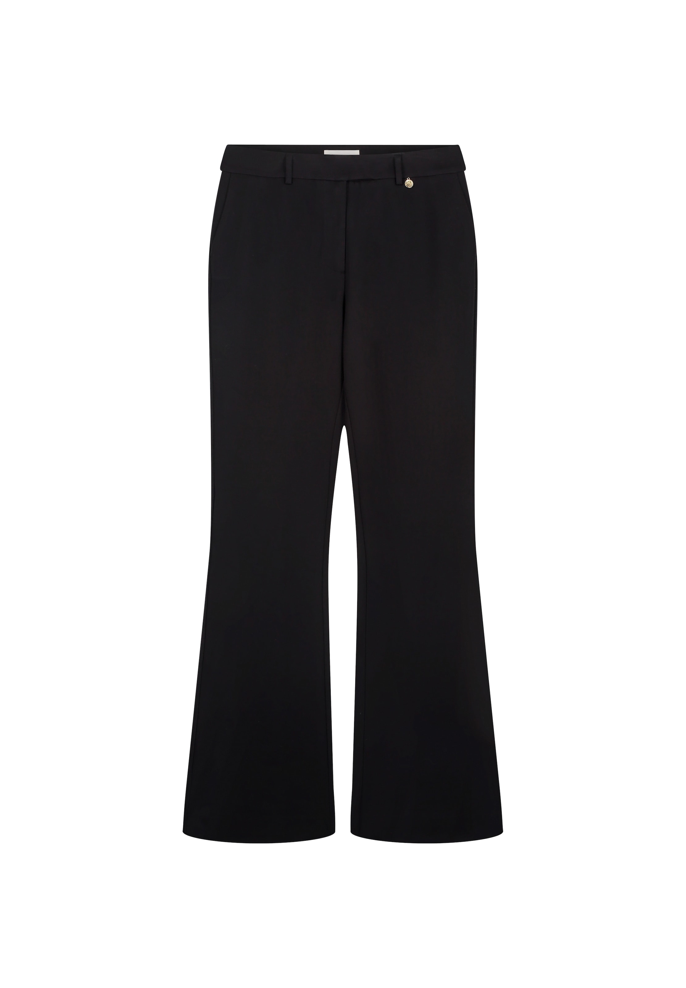 Fabienne Chapot Flared Trousers in Black: front