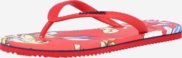 Superdry T-Bar Sandals in Red: front