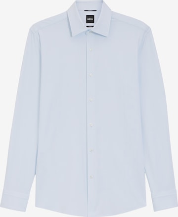 BOSS Slim Fit Hemd 'Hank' in Blau: Vorderseite