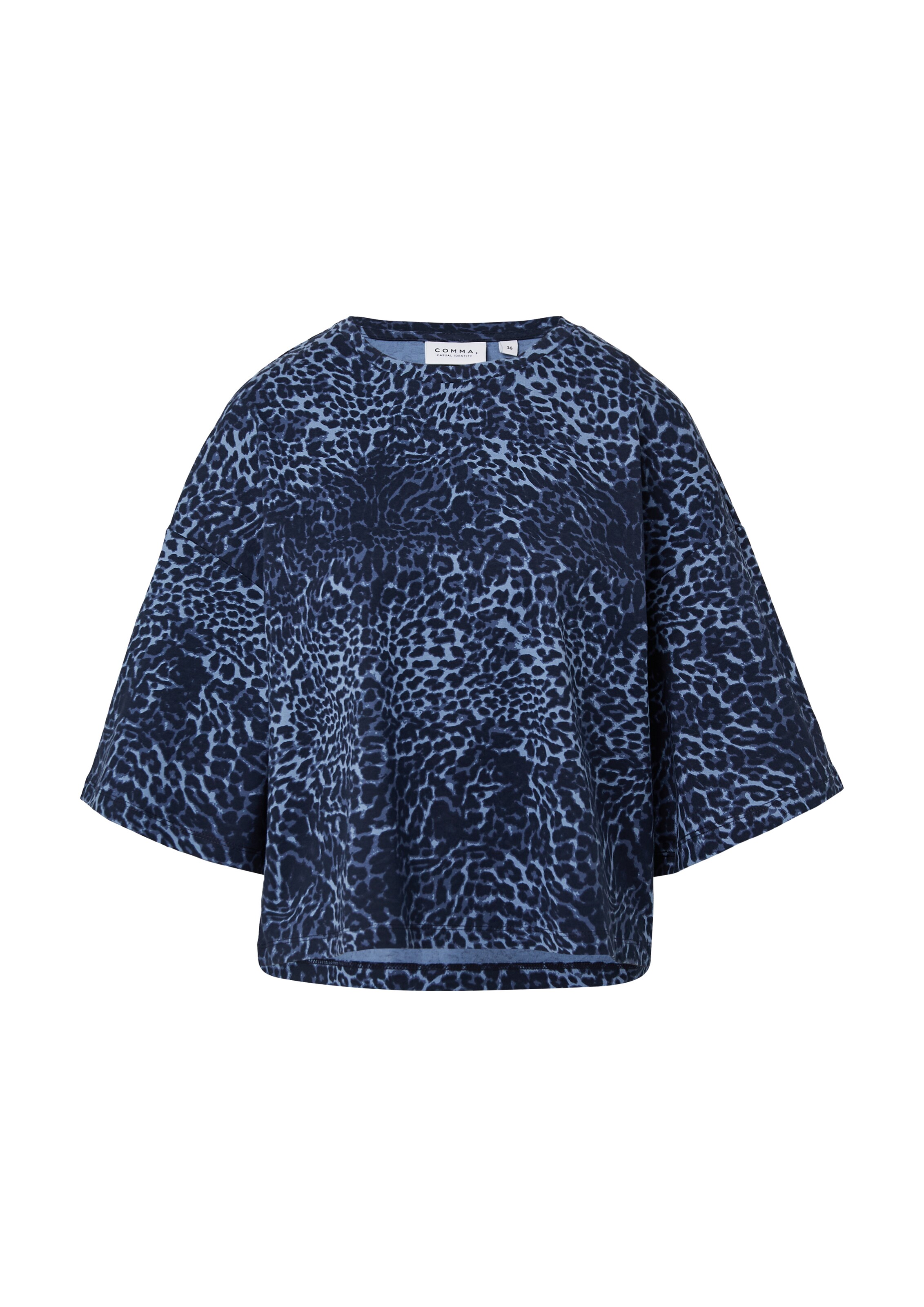 comma casual identity Shirt in Blau: Vorderseite