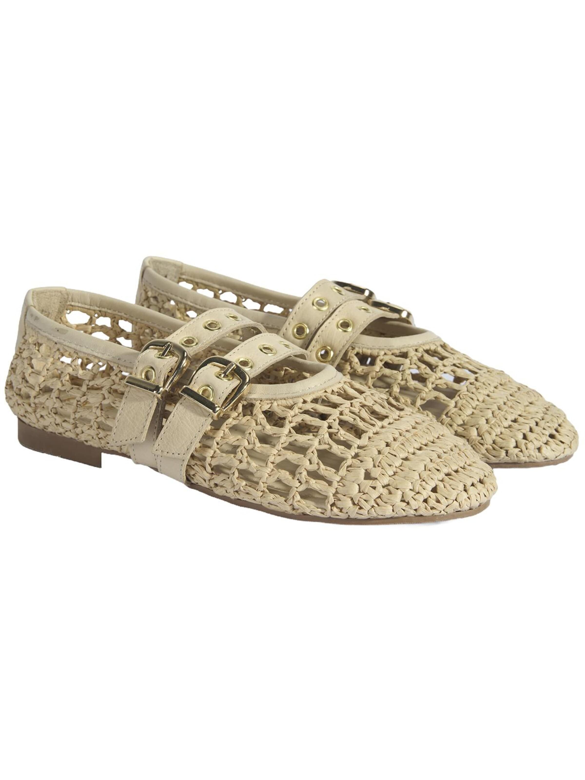 Desa Ballerina 'Ballettschuhe' in Beige: voorkant