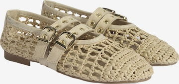 Desa Ballerina 'Ballettschuhe' in Beige: voorkant