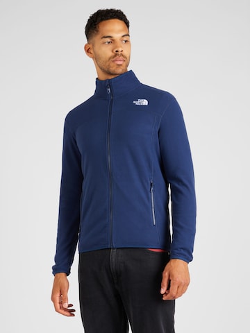 THE NORTH FACE - Casaco de velo funcional '100 Glacier' em azul: frente