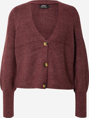 ONLY Knit Cardigan 'Clare' in Brown: front