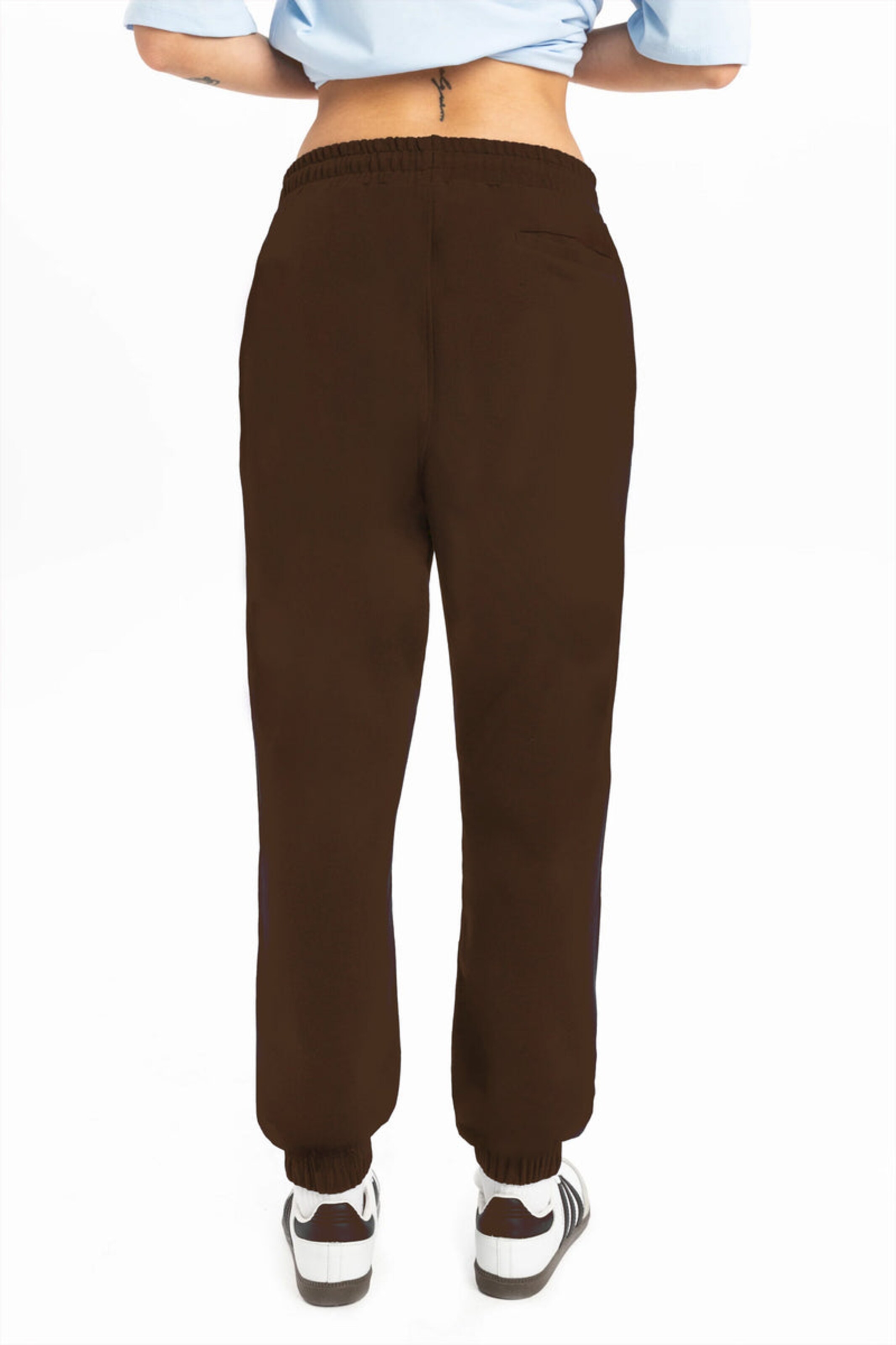 UNIQVIBE Tapered Broek in Bruin