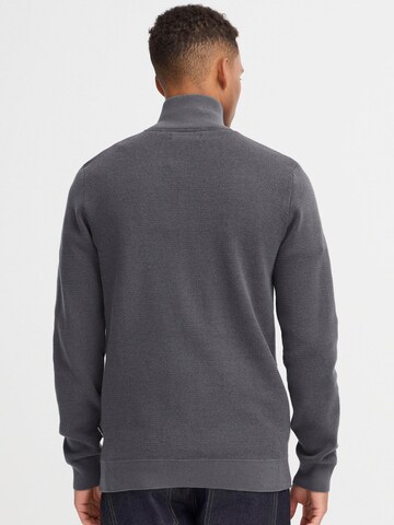 BLEND Sweater ' BHBAAL HALF ZIPP KNIT ' in Grey