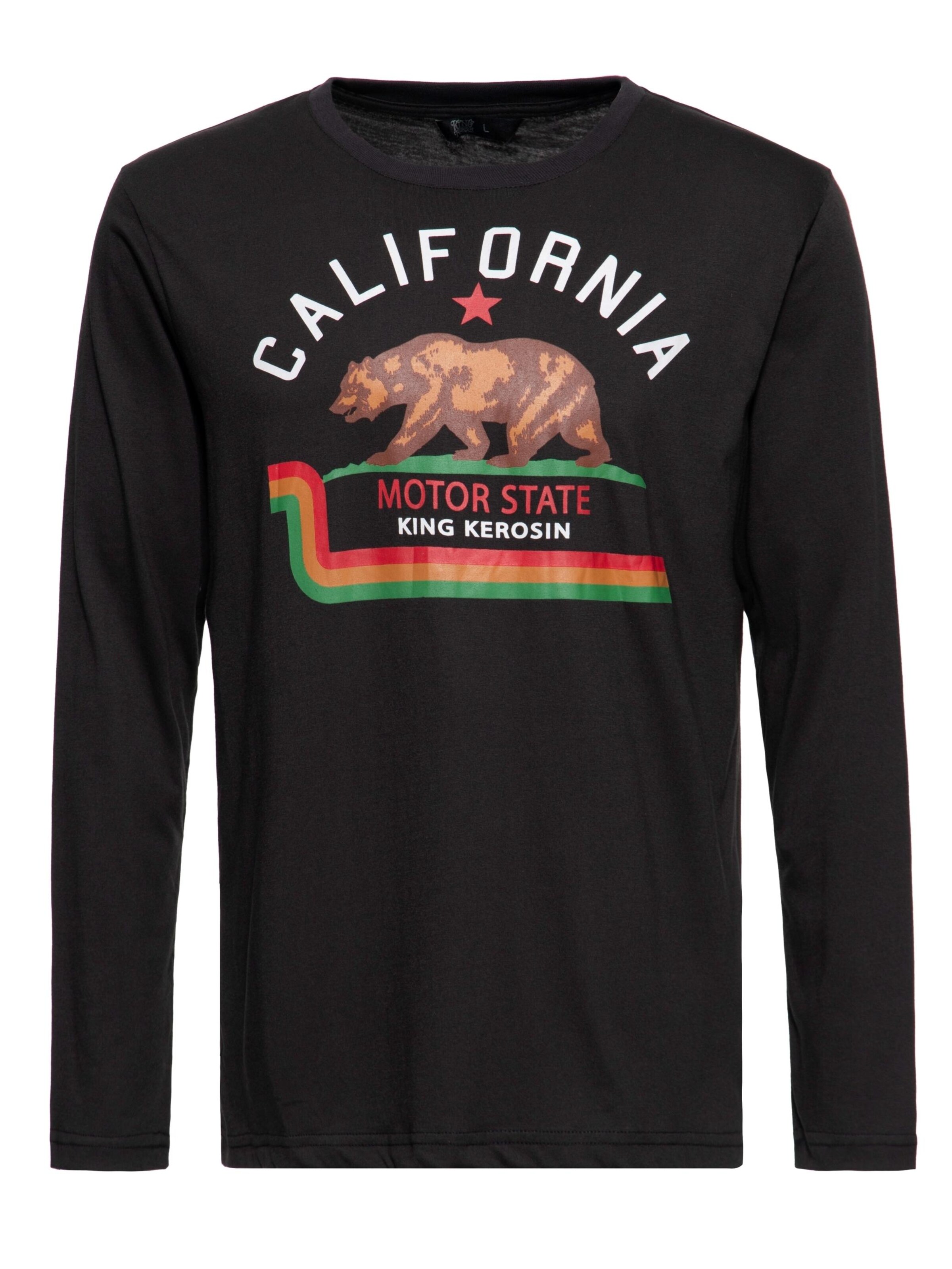 King Kerosin Shirt 'California' in Black, Item view