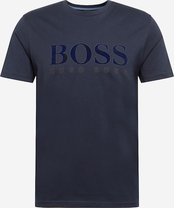 BOSS Orange - Camiseta en azul: frente