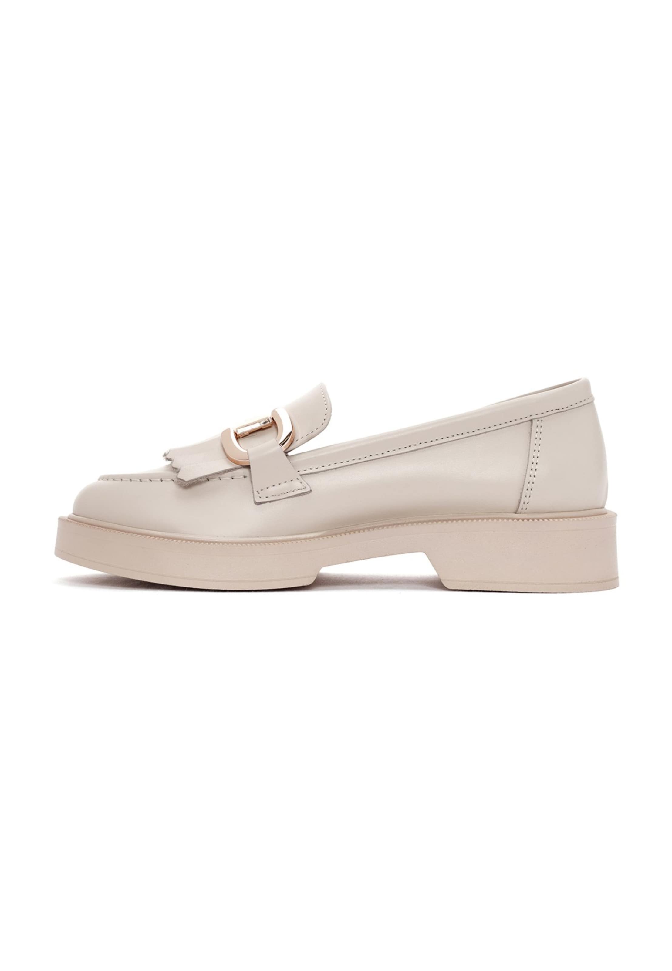 Derimod Slipper in Beige: Vorderseite
