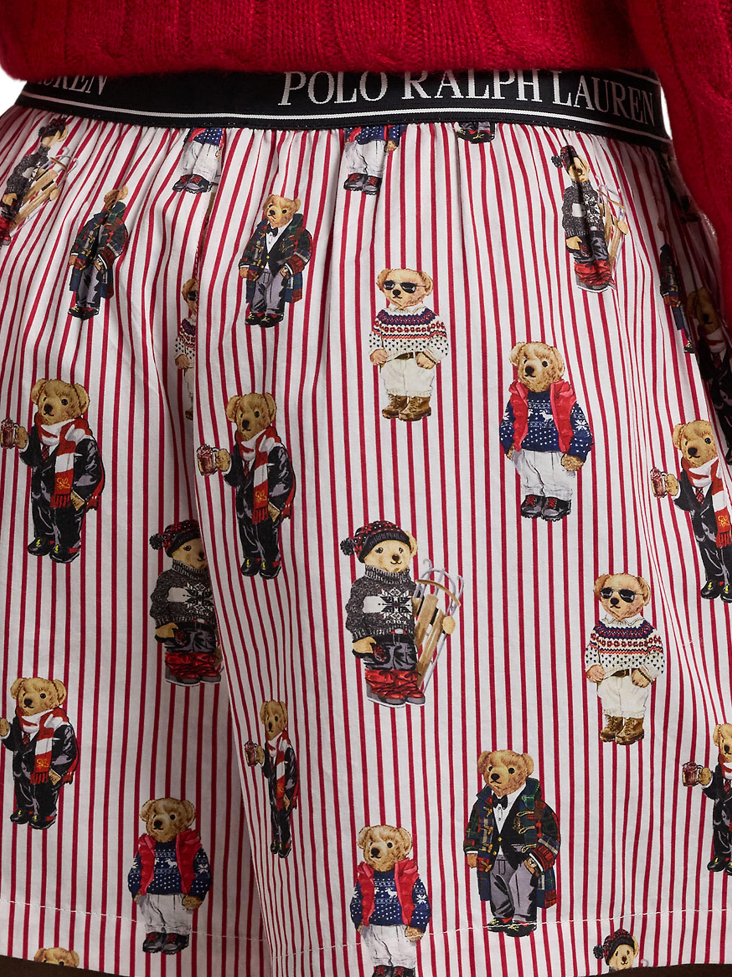 Polo Ralph Lauren - Pantalón de pijama ' Iconic Bear ' en rojo