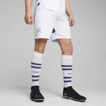 PUMA Regular Sporthose 'Schweiz Replica' in Weiß: Vorderseite