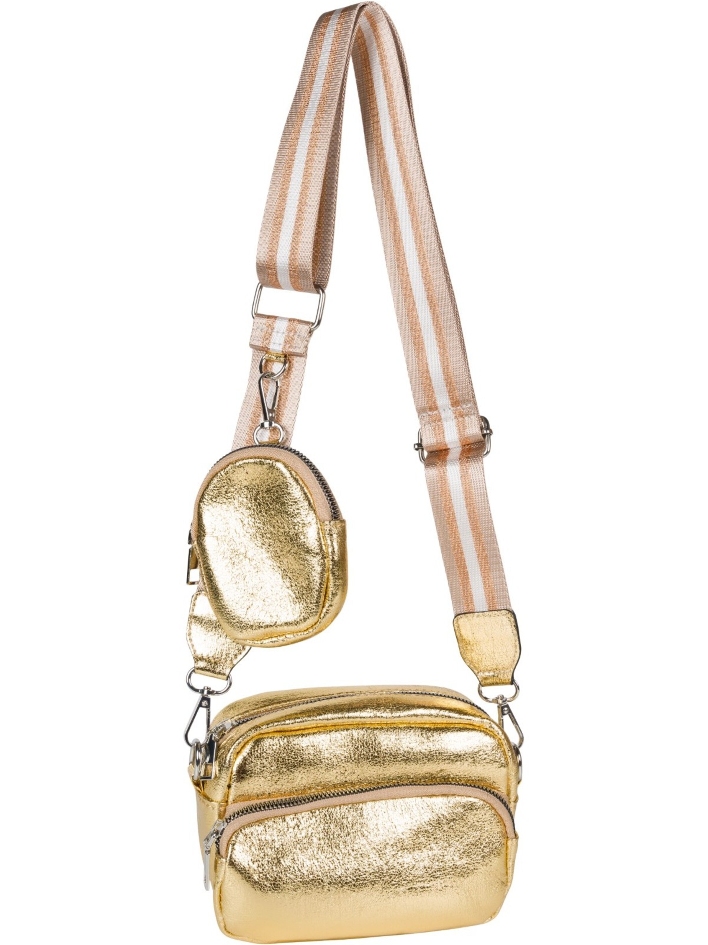 styleBREAKER Umhängetasche 'Rechteckige Umhängetasche Set 2-Teilig'‌‌‌‌‌ in Gold