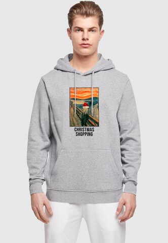 Merchcode Sweatshirt 'Munch' in Grau: Vorderseite