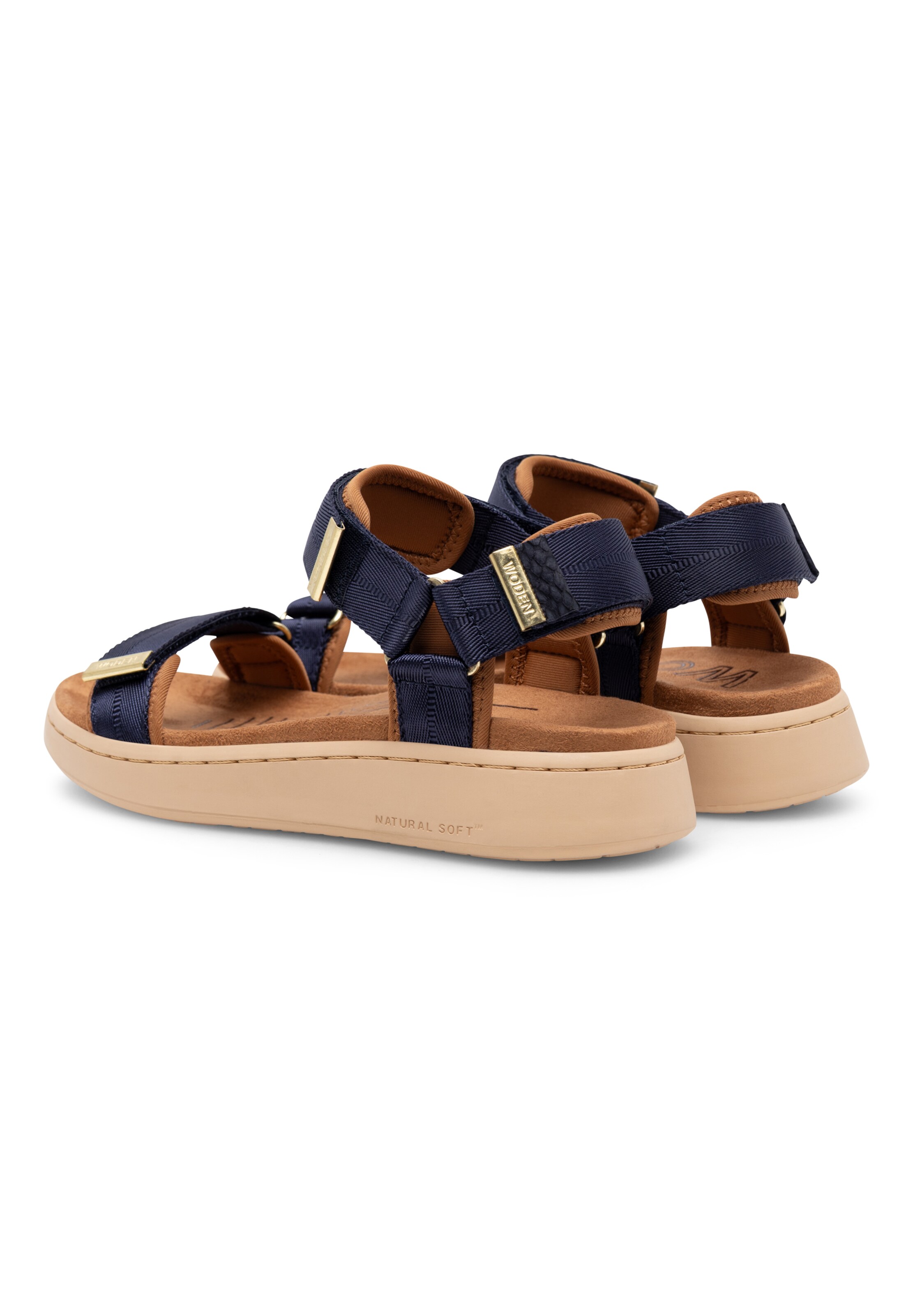 WODEN Sandaal 'Line' in Blauw
