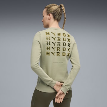 PUMA Sportief sweatshirt 'Puma x Hyrox' in Groen: voorkant