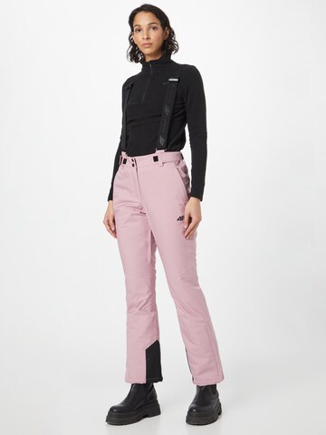 4F Regular Outdoor Pants in Pink: front