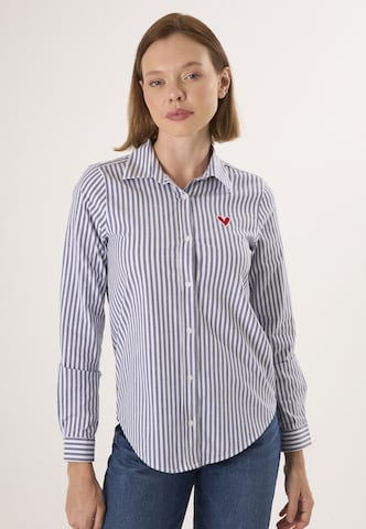 Felix Hardy Blouse in Blue: front