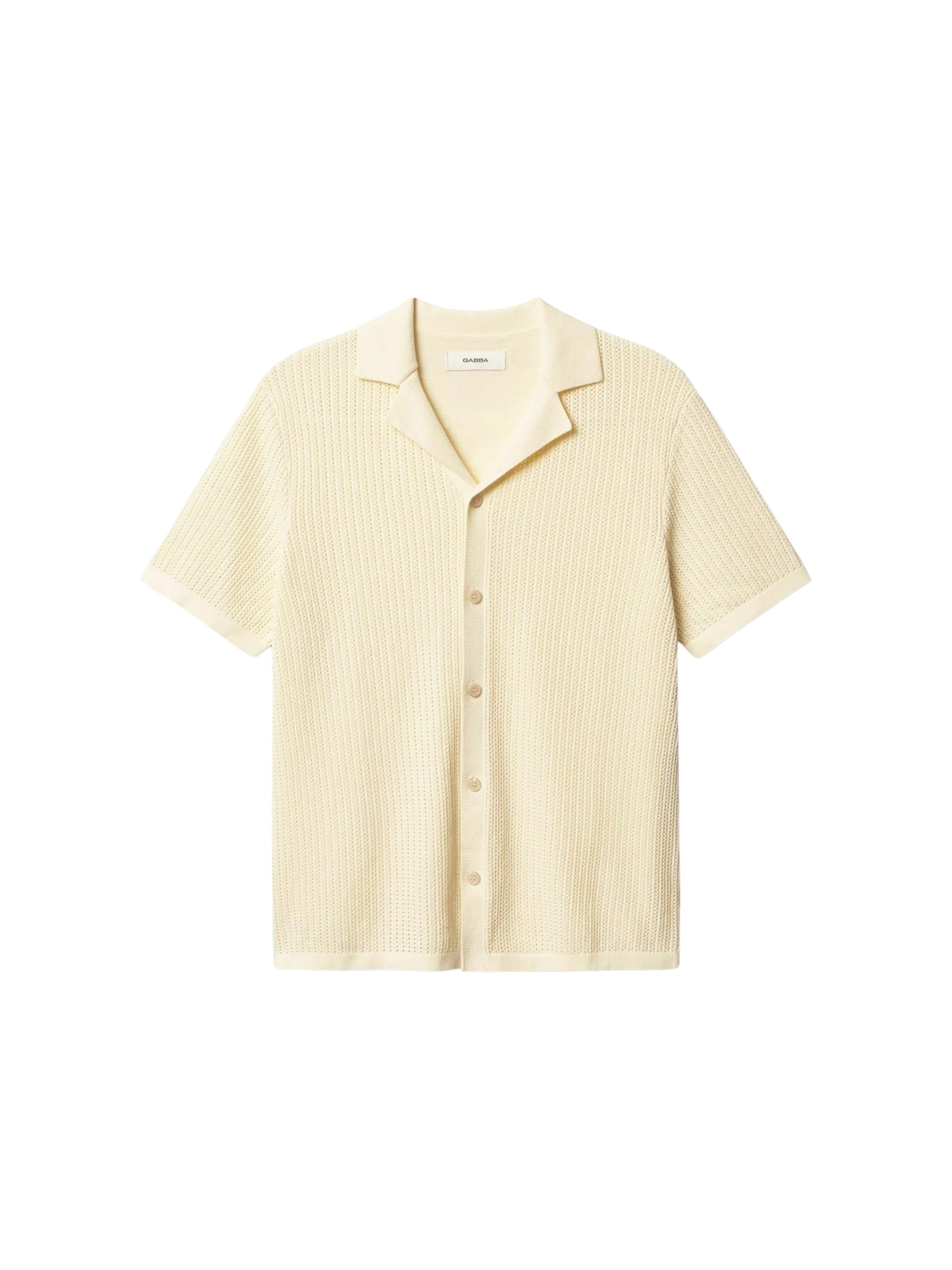 GABBA Neuletakki 'Geno' värissä beige: etupuoli