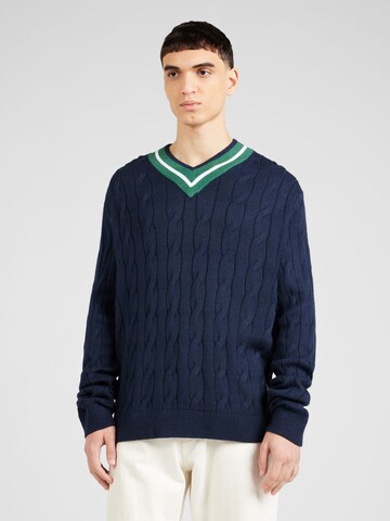 Pull-over Tommy Jeans en bleu : devant