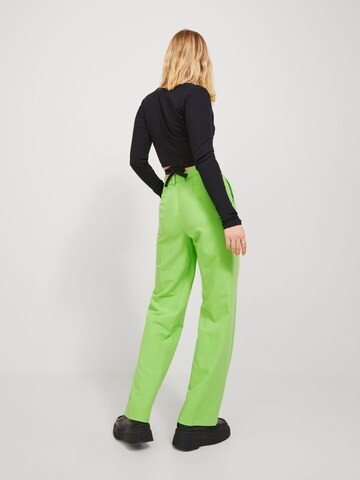 JJXX Lużny krój Spodnie w kant 'Mary' w kolorze zielony