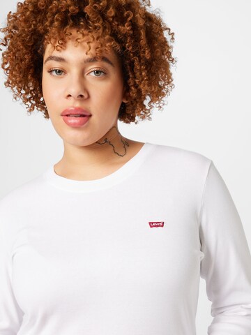 Levi's® Plus Shirt 'PL Long Sleeve Baby Tee' in Weiß