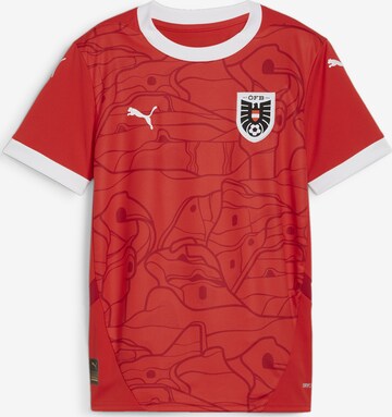 T-Shirt fonctionnel 'Österreich 2024' PUMA en rouge : devant