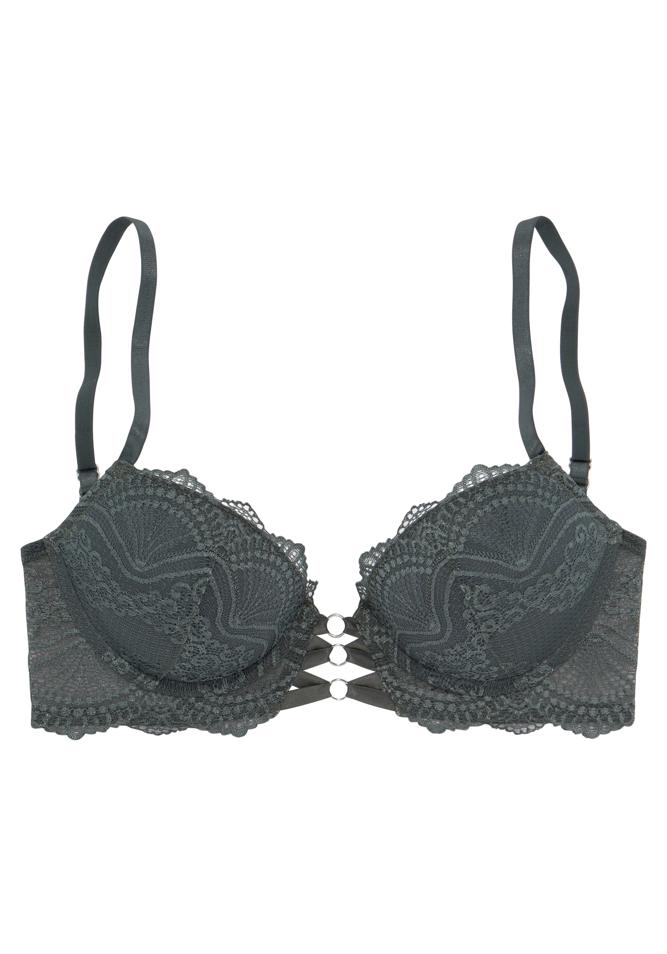 LASCANA Nedrček | zelena barva: sprednja stran