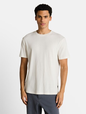 TOM TAILOR DENIM T-Shirt in Weiß: Vorderseite