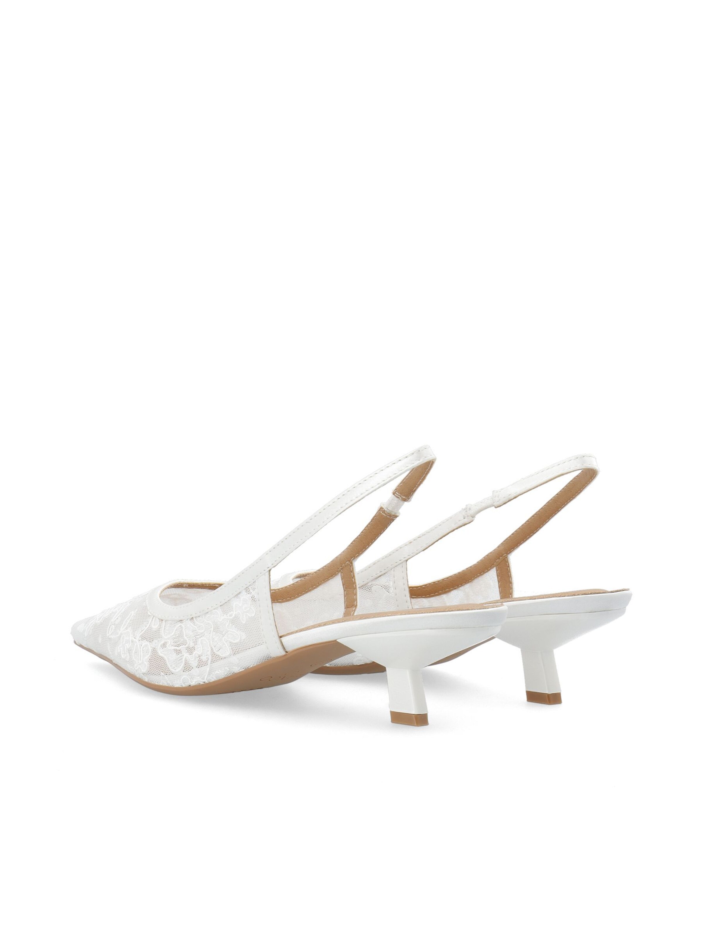 Bianco Slingpumps 'Kristin' in Weiß