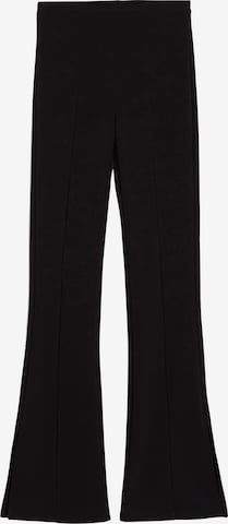 Flared Pantaloni di Bershka in nero: frontale