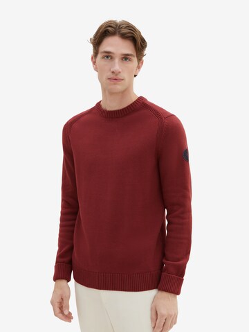 TOM TAILOR - Pullover em vermelho: frente