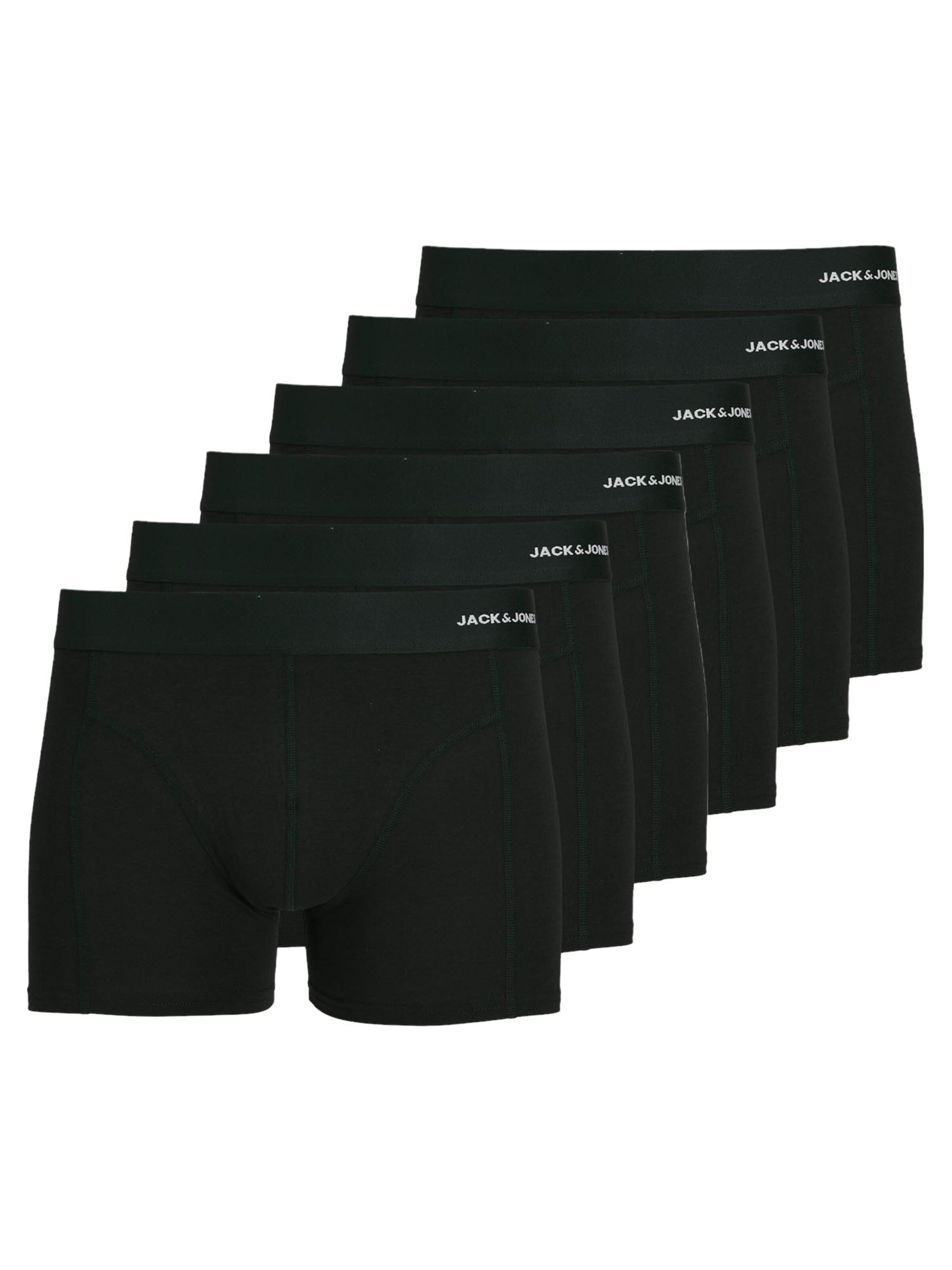 JACK & JONES Boxershorts 'Jacbasic' in Zwart: voorkant