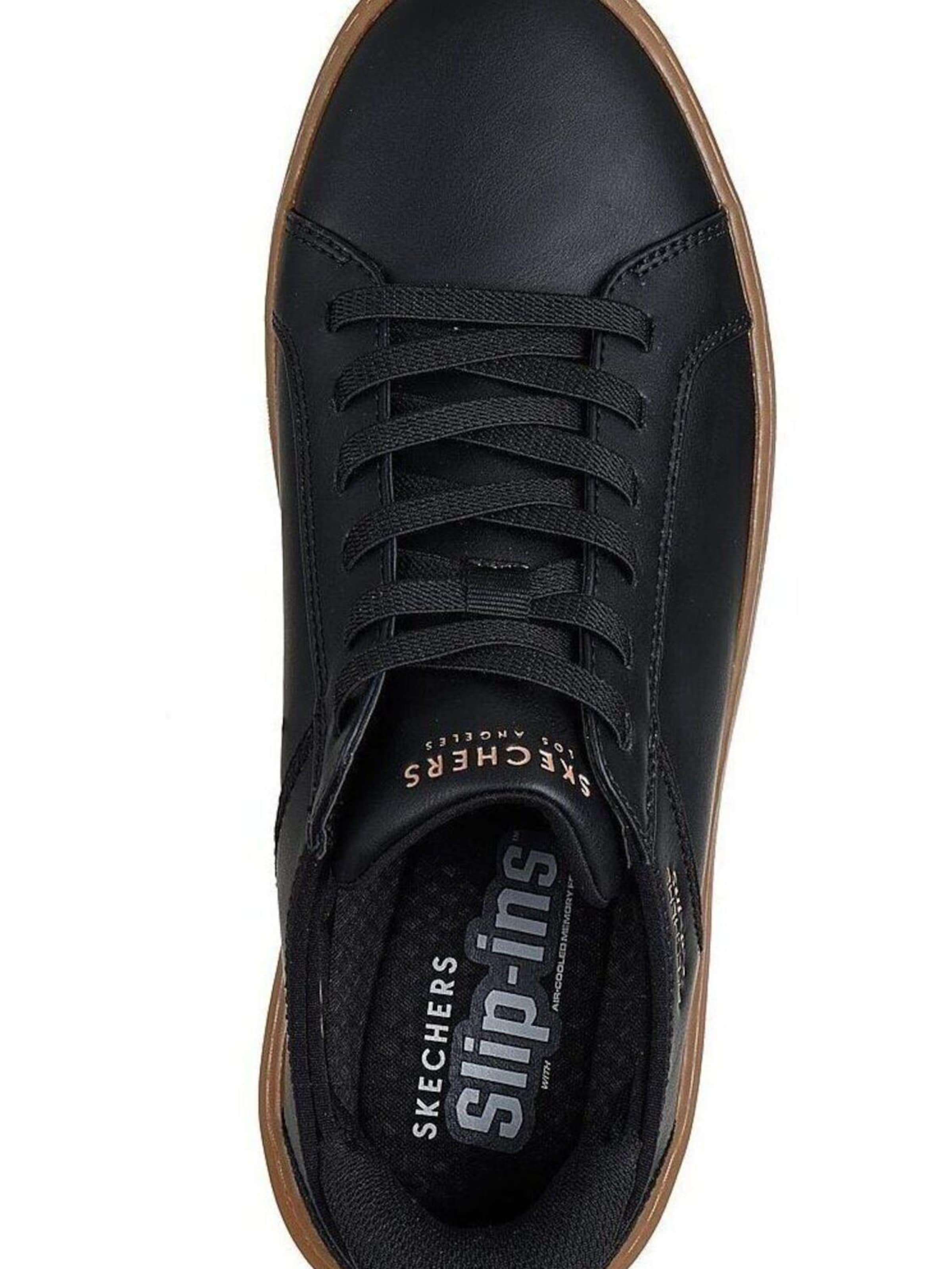 SKECHERS Sportschoen 'Skechers Court Break - Double' in Zwart