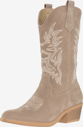 Salinyang Cowboystiefel in 36 in creme / khaki, Produktansicht