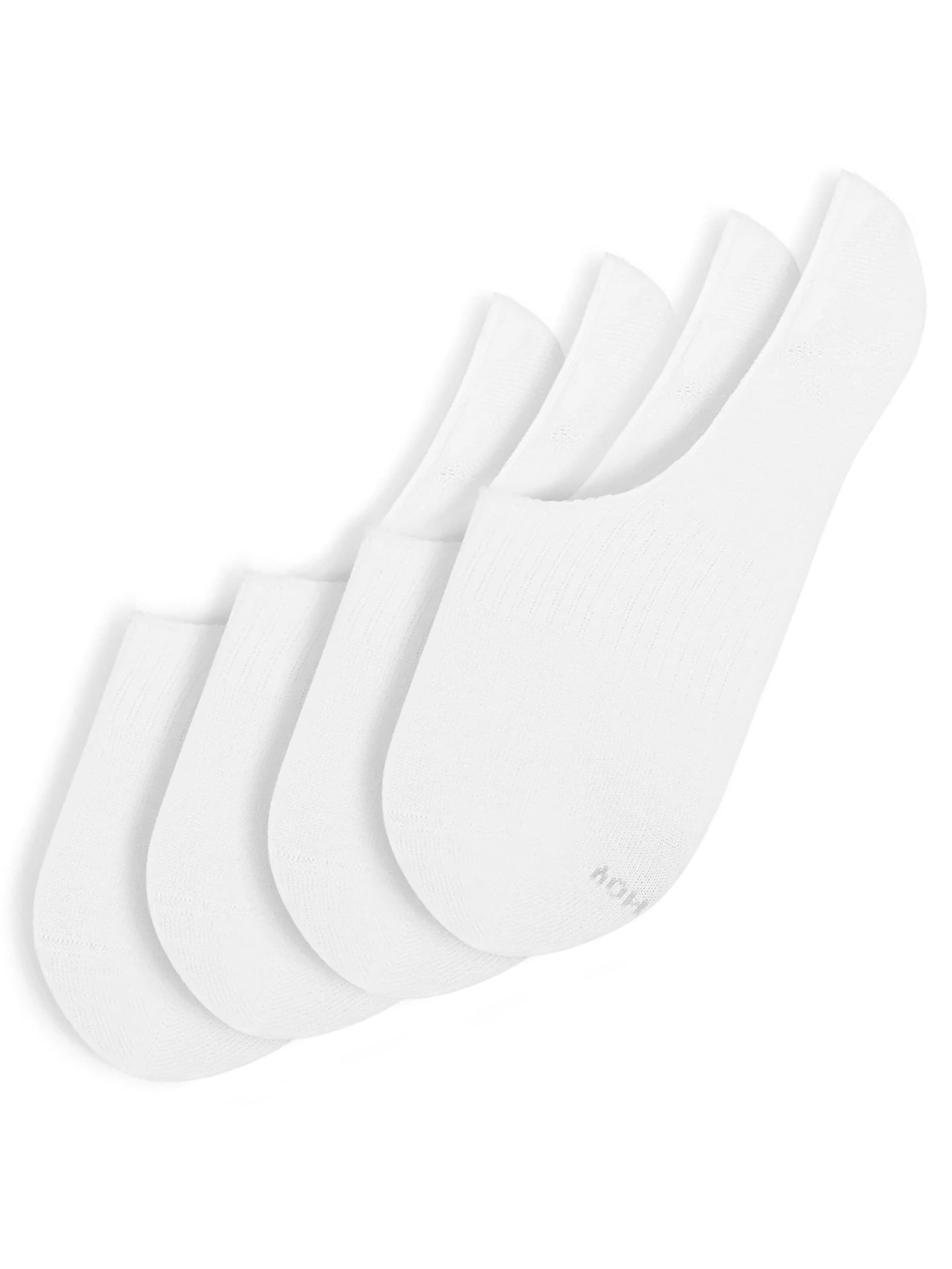 Von Jungfeld Ankle Socks 'ESSENTIAL INVISIBLE' in White: front