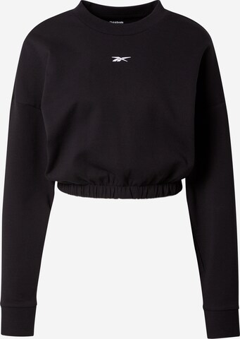 Reebok Αθλητική μπλούζα φούτερ σε μαύρο: μπροστά