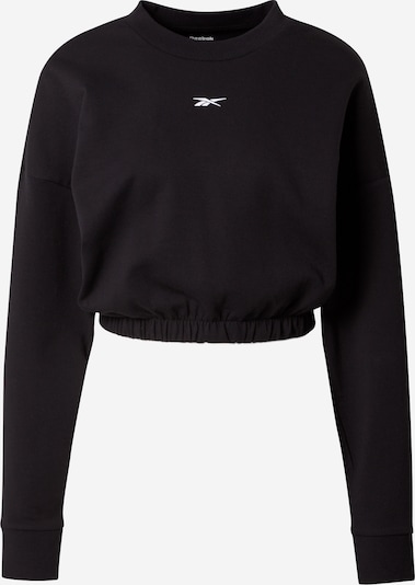 Hanorac sport Reebok Sport pe negru / alb, Vizualizare produs